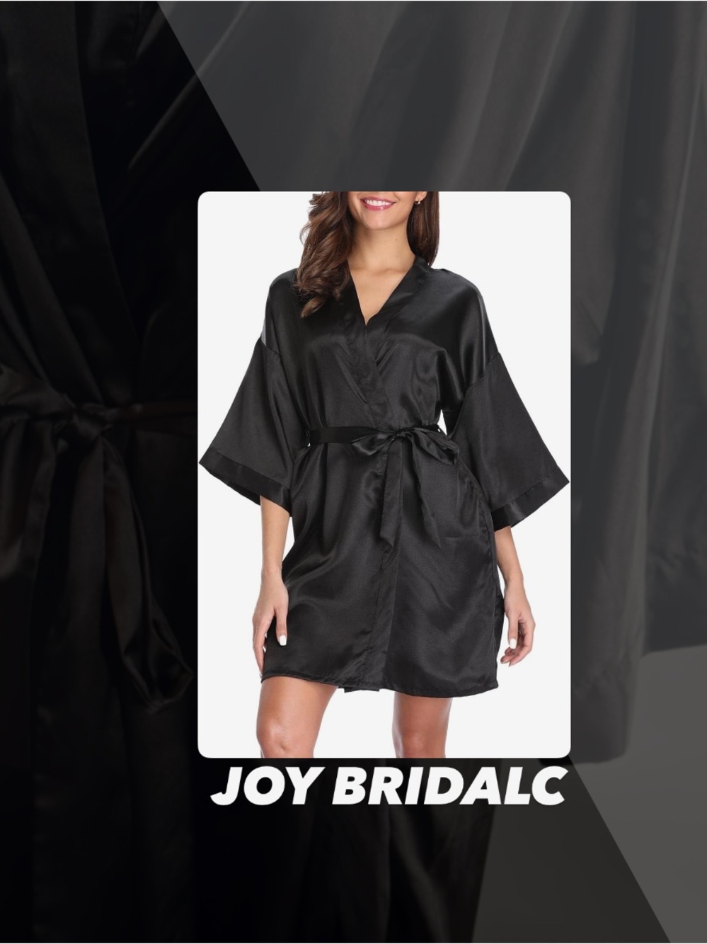 EUC Joy Bridalc Satin Robe